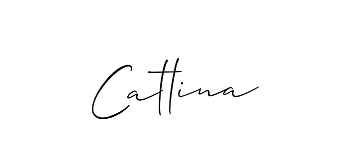 Design your own signature with our free online signature maker. With this signature software, you can create a handwritten (Allison_Script) signature for name Catlina. Catlina signature style 2 images and pictures png