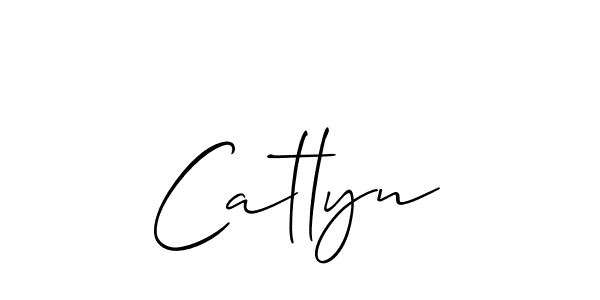 Best and Professional Signature Style for Catlyn. Allison_Script Best Signature Style Collection. Catlyn signature style 2 images and pictures png