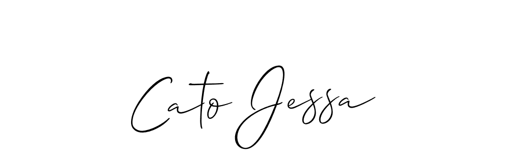 It looks lik you need a new signature style for name Cato Jessa. Design unique handwritten (Allison_Script) signature with our free signature maker in just a few clicks. Cato Jessa signature style 2 images and pictures png