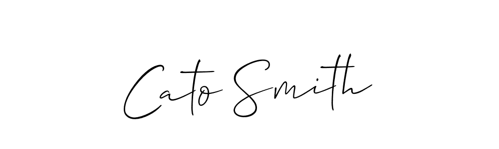 Make a beautiful signature design for name Cato Smith. With this signature (Allison_Script) style, you can create a handwritten signature for free. Cato Smith signature style 2 images and pictures png