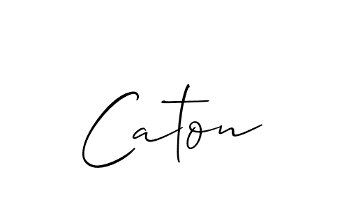 Allison_Script is a professional signature style that is perfect for those who want to add a touch of class to their signature. It is also a great choice for those who want to make their signature more unique. Get Caton name to fancy signature for free. Caton signature style 2 images and pictures png