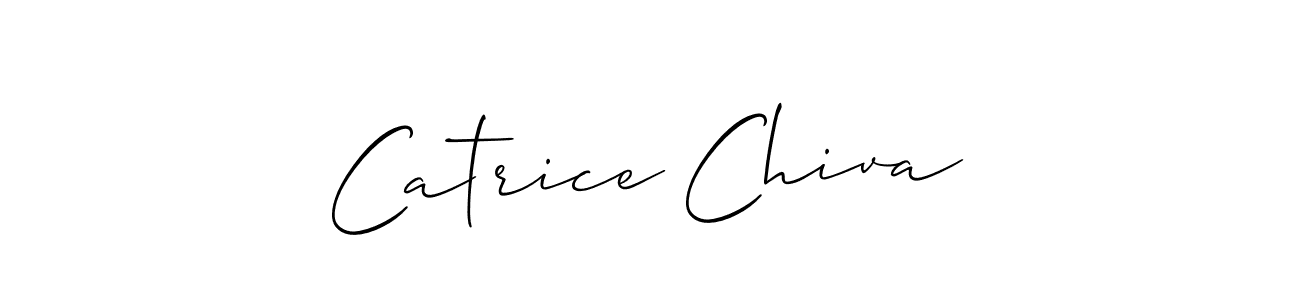 How to make Catrice Chiva signature? Allison_Script is a professional autograph style. Create handwritten signature for Catrice Chiva name. Catrice Chiva signature style 2 images and pictures png