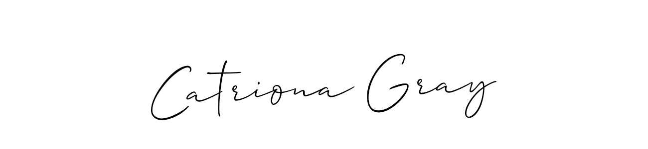 You should practise on your own different ways (Allison_Script) to write your name (Catriona Gray) in signature. don't let someone else do it for you. Catriona Gray signature style 2 images and pictures png
