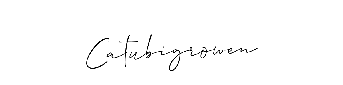 Create a beautiful signature design for name Catubigrowen. With this signature (Allison_Script) fonts, you can make a handwritten signature for free. Catubigrowen signature style 2 images and pictures png