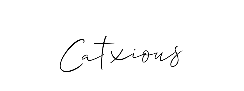 How to Draw Catxious signature style? Allison_Script is a latest design signature styles for name Catxious. Catxious signature style 2 images and pictures png