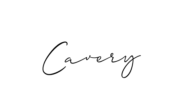 How to make Cavery signature? Allison_Script is a professional autograph style. Create handwritten signature for Cavery name. Cavery signature style 2 images and pictures png