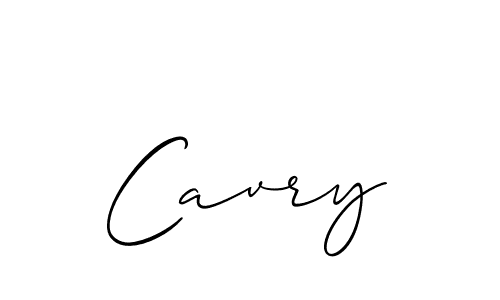 Use a signature maker to create a handwritten signature online. With this signature software, you can design (Allison_Script) your own signature for name Cavry. Cavry signature style 2 images and pictures png