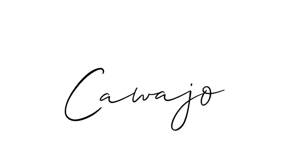 How to make Cawajo name signature. Use Allison_Script style for creating short signs online. This is the latest handwritten sign. Cawajo signature style 2 images and pictures png