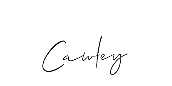 Use a signature maker to create a handwritten signature online. With this signature software, you can design (Allison_Script) your own signature for name Cawley. Cawley signature style 2 images and pictures png