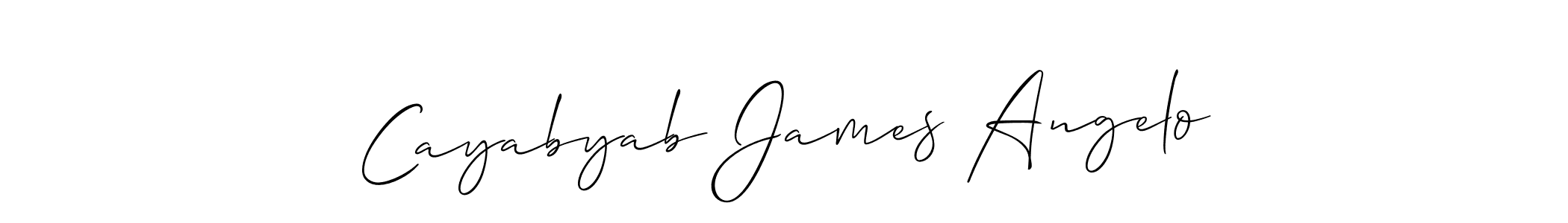 You can use this online signature creator to create a handwritten signature for the name Cayabyab James Angelo. This is the best online autograph maker. Cayabyab James Angelo signature style 2 images and pictures png