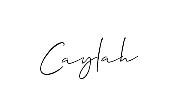 You should practise on your own different ways (Allison_Script) to write your name (Caylah) in signature. don't let someone else do it for you. Caylah signature style 2 images and pictures png