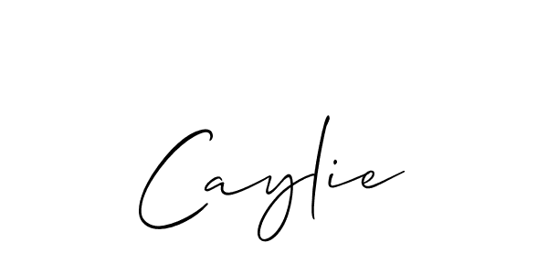 The best way (Allison_Script) to make a short signature is to pick only two or three words in your name. The name Caylie include a total of six letters. For converting this name. Caylie signature style 2 images and pictures png