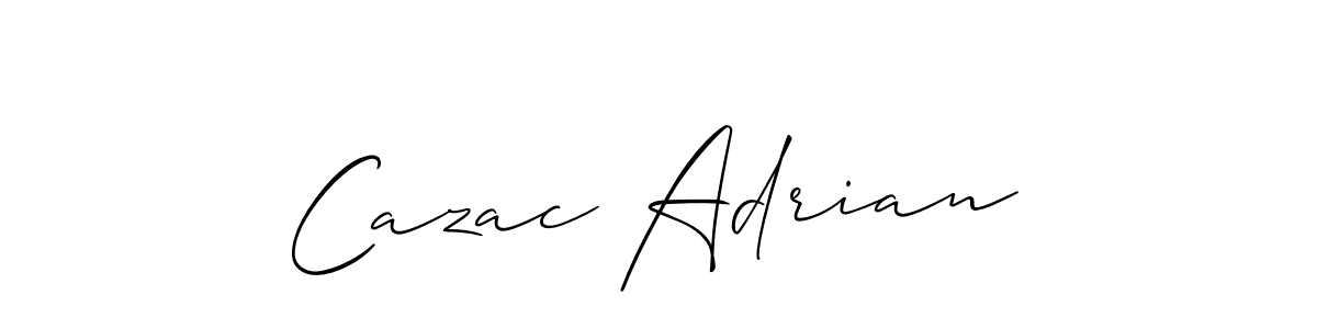 Similarly Allison_Script is the best handwritten signature design. Signature creator online .You can use it as an online autograph creator for name Cazac Adrian. Cazac Adrian signature style 2 images and pictures png