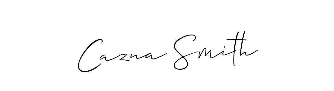 Best and Professional Signature Style for Cazna Smith. Allison_Script Best Signature Style Collection. Cazna Smith signature style 2 images and pictures png