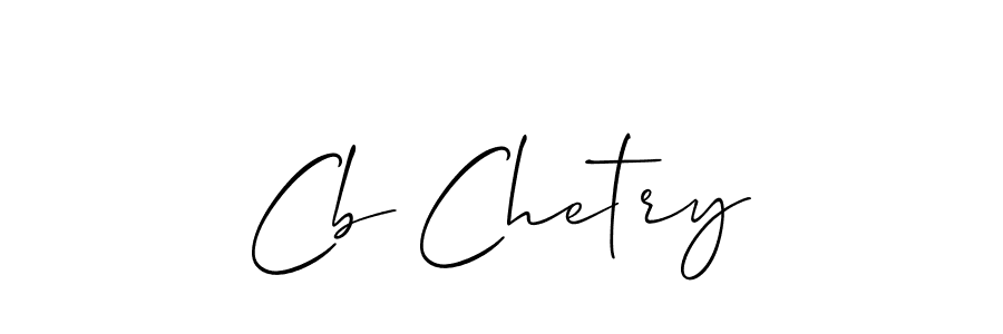 It looks lik you need a new signature style for name Cb Chetry. Design unique handwritten (Allison_Script) signature with our free signature maker in just a few clicks. Cb Chetry signature style 2 images and pictures png