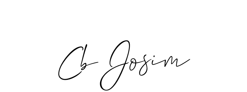 Make a beautiful signature design for name Cb Josim. Use this online signature maker to create a handwritten signature for free. Cb Josim signature style 2 images and pictures png