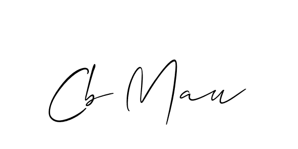 How to make Cb Mau signature? Allison_Script is a professional autograph style. Create handwritten signature for Cb Mau name. Cb Mau signature style 2 images and pictures png