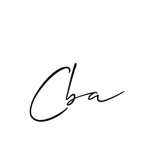 The best way (Allison_Script) to make a short signature is to pick only two or three words in your name. The name Cba include a total of six letters. For converting this name. Cba signature style 2 images and pictures png