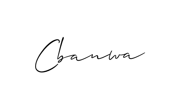 How to make Cbanwa signature? Allison_Script is a professional autograph style. Create handwritten signature for Cbanwa name. Cbanwa signature style 2 images and pictures png