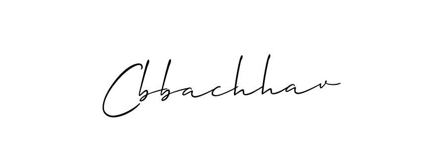 Cbbachhav stylish signature style. Best Handwritten Sign (Allison_Script) for my name. Handwritten Signature Collection Ideas for my name Cbbachhav. Cbbachhav signature style 2 images and pictures png