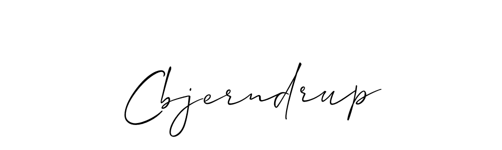 How to make Cbjerndrup name signature. Use Allison_Script style for creating short signs online. This is the latest handwritten sign. Cbjerndrup signature style 2 images and pictures png