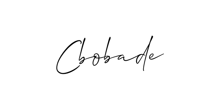Also we have Cbobade name is the best signature style. Create professional handwritten signature collection using Allison_Script autograph style. Cbobade signature style 2 images and pictures png