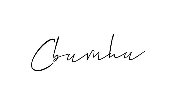 Use a signature maker to create a handwritten signature online. With this signature software, you can design (Allison_Script) your own signature for name Cbumhu. Cbumhu signature style 2 images and pictures png