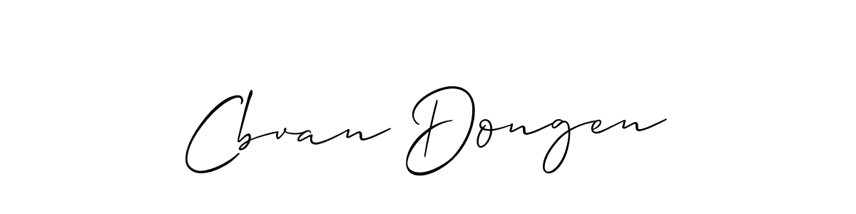 How to make Cbvan Dongen signature? Allison_Script is a professional autograph style. Create handwritten signature for Cbvan Dongen name. Cbvan Dongen signature style 2 images and pictures png
