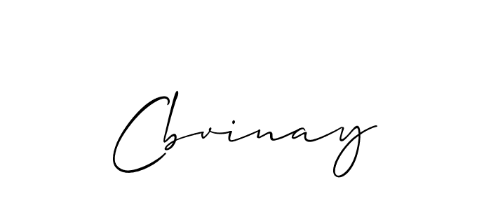 How to make Cbvinay name signature. Use Allison_Script style for creating short signs online. This is the latest handwritten sign. Cbvinay signature style 2 images and pictures png