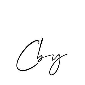 You should practise on your own different ways (Allison_Script) to write your name (Cby) in signature. don't let someone else do it for you. Cby signature style 2 images and pictures png