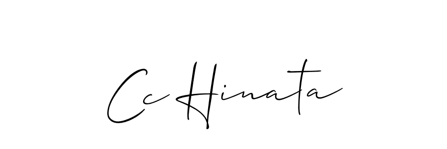 Once you've used our free online signature maker to create your best signature Allison_Script style, it's time to enjoy all of the benefits that Cc Hinata name signing documents. Cc Hinata signature style 2 images and pictures png