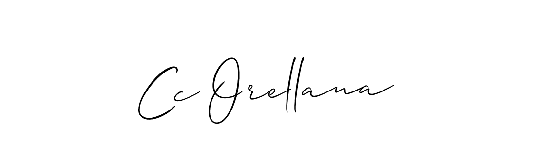 Also we have Cc Orellana name is the best signature style. Create professional handwritten signature collection using Allison_Script autograph style. Cc Orellana signature style 2 images and pictures png