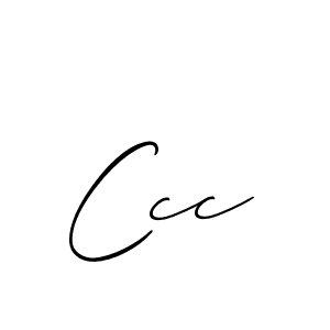 Make a beautiful signature design for name Ccc. With this signature (Allison_Script) style, you can create a handwritten signature for free. Ccc signature style 2 images and pictures png