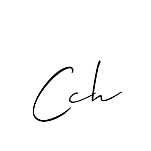 Design your own signature with our free online signature maker. With this signature software, you can create a handwritten (Allison_Script) signature for name Cch. Cch signature style 2 images and pictures png