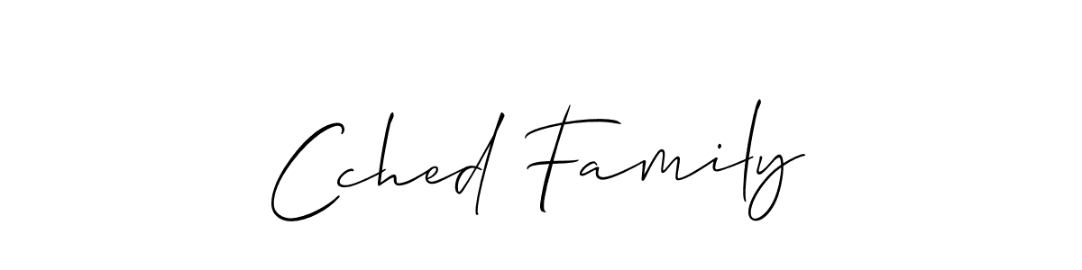 How to make Cched Family signature? Allison_Script is a professional autograph style. Create handwritten signature for Cched Family name. Cched Family signature style 2 images and pictures png