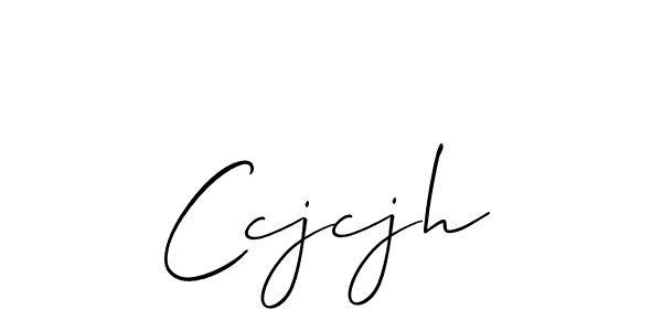 How to make Ccjcjh signature? Allison_Script is a professional autograph style. Create handwritten signature for Ccjcjh name. Ccjcjh signature style 2 images and pictures png