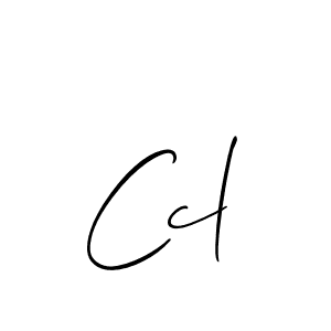 Also we have Ccl name is the best signature style. Create professional handwritten signature collection using Allison_Script autograph style. Ccl signature style 2 images and pictures png