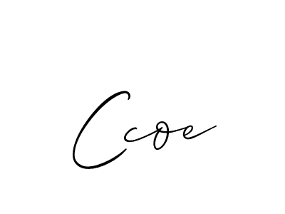 It looks lik you need a new signature style for name Ccoe. Design unique handwritten (Allison_Script) signature with our free signature maker in just a few clicks. Ccoe signature style 2 images and pictures png