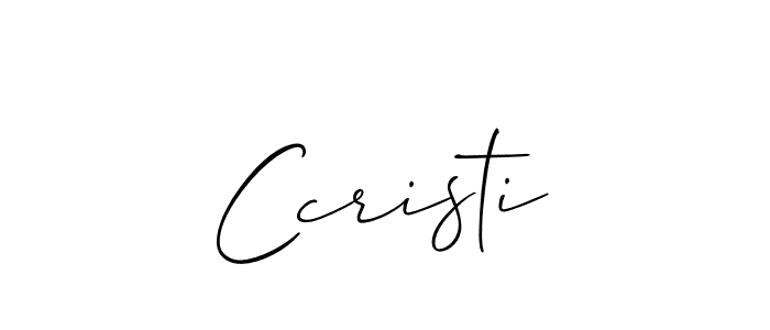 Make a beautiful signature design for name Ccristi. With this signature (Allison_Script) style, you can create a handwritten signature for free. Ccristi signature style 2 images and pictures png