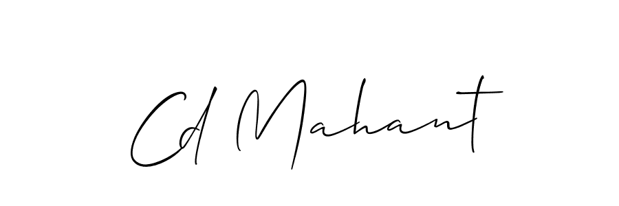Similarly Allison_Script is the best handwritten signature design. Signature creator online .You can use it as an online autograph creator for name Cd Mahant. Cd Mahant signature style 2 images and pictures png
