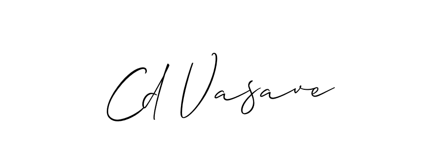 It looks lik you need a new signature style for name Cd Vasave. Design unique handwritten (Allison_Script) signature with our free signature maker in just a few clicks. Cd Vasave signature style 2 images and pictures png