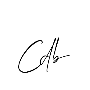 Use a signature maker to create a handwritten signature online. With this signature software, you can design (Allison_Script) your own signature for name Cdb. Cdb signature style 2 images and pictures png