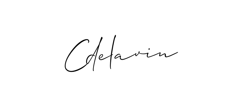 Design your own signature with our free online signature maker. With this signature software, you can create a handwritten (Allison_Script) signature for name Cdelavin. Cdelavin signature style 2 images and pictures png