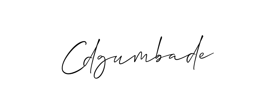 It looks lik you need a new signature style for name Cdgumbade. Design unique handwritten (Allison_Script) signature with our free signature maker in just a few clicks. Cdgumbade signature style 2 images and pictures png