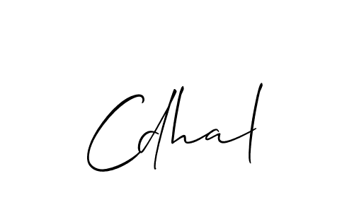 How to make Cdhal signature? Allison_Script is a professional autograph style. Create handwritten signature for Cdhal name. Cdhal signature style 2 images and pictures png