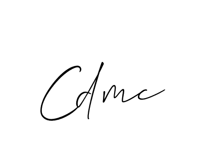 Allison_Script is a professional signature style that is perfect for those who want to add a touch of class to their signature. It is also a great choice for those who want to make their signature more unique. Get Cdmc name to fancy signature for free. Cdmc signature style 2 images and pictures png