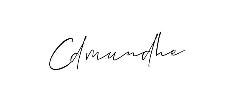 Once you've used our free online signature maker to create your best signature Allison_Script style, it's time to enjoy all of the benefits that Cdmundhe name signing documents. Cdmundhe signature style 2 images and pictures png