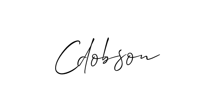 The best way (Allison_Script) to make a short signature is to pick only two or three words in your name. The name Cdobson include a total of six letters. For converting this name. Cdobson signature style 2 images and pictures png