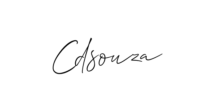 It looks lik you need a new signature style for name Cdsouza. Design unique handwritten (Allison_Script) signature with our free signature maker in just a few clicks. Cdsouza signature style 2 images and pictures png