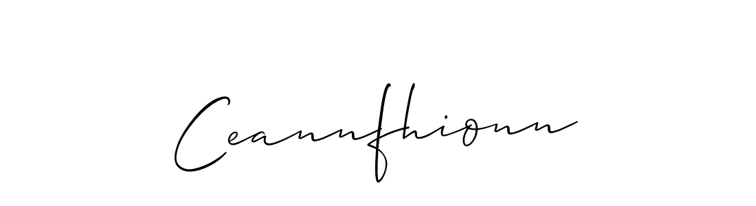 Make a beautiful signature design for name Ceannfhionn. With this signature (Allison_Script) style, you can create a handwritten signature for free. Ceannfhionn signature style 2 images and pictures png